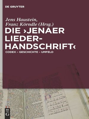 cover image of Die 'Jenaer Liederhandschrift'